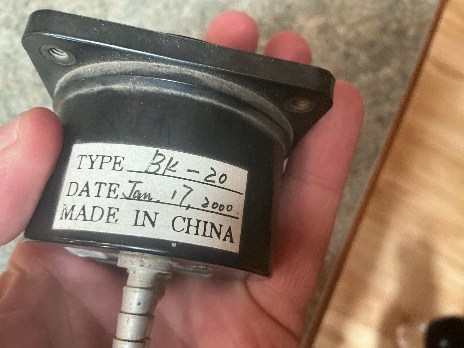 Small Airplane Speedometer 2 3/8” X 2 3/8” Type BK-20