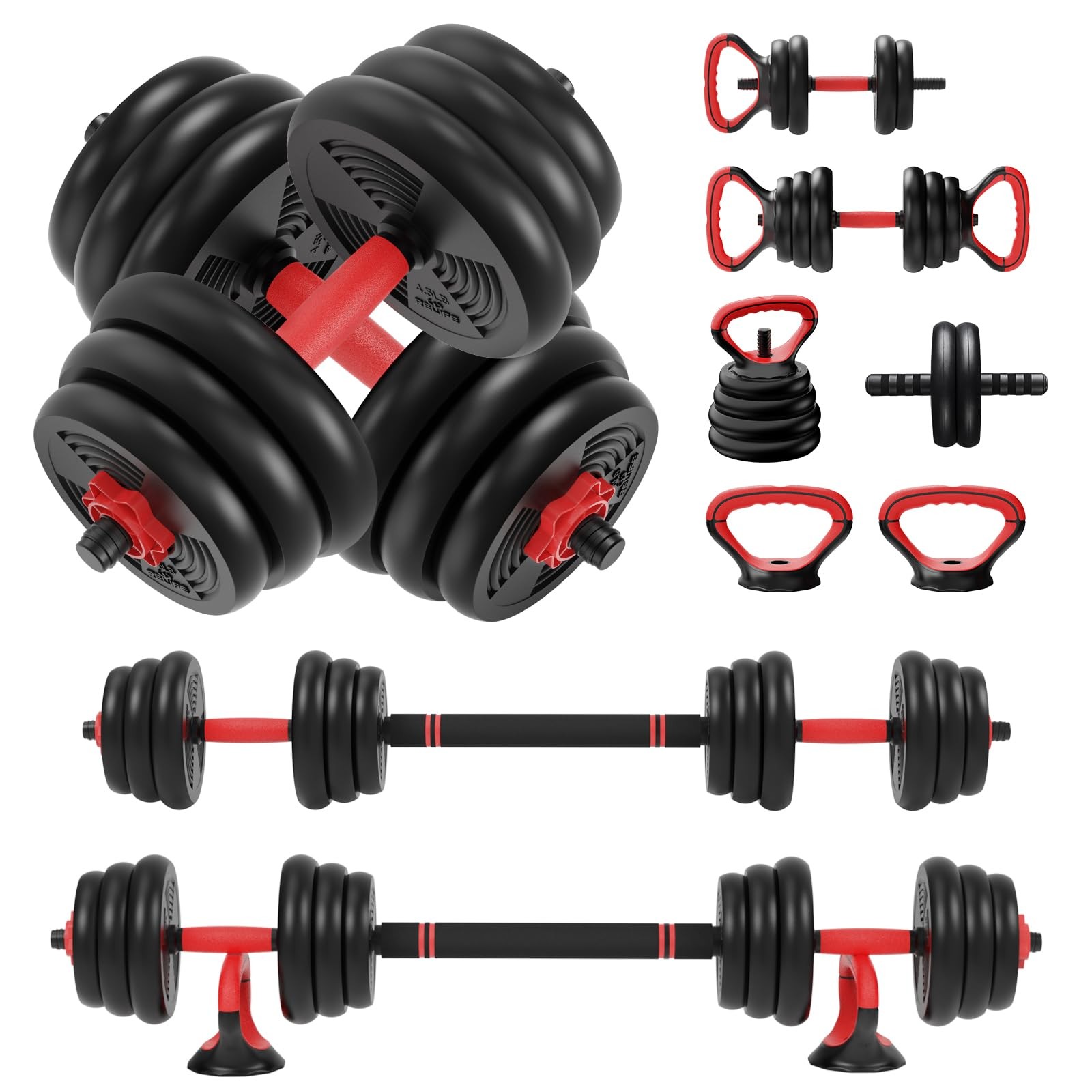 Adjustable Dumbbell Set 6 in 1 Weight Set for Home Fitness - Complete Workout