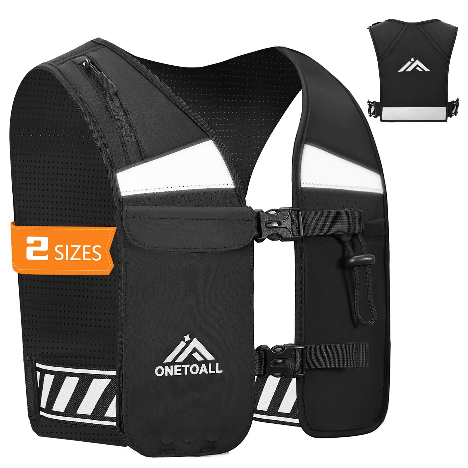 Running Hydration Vest, Breathable Running Vest for Men , Lightweight Reflect...
