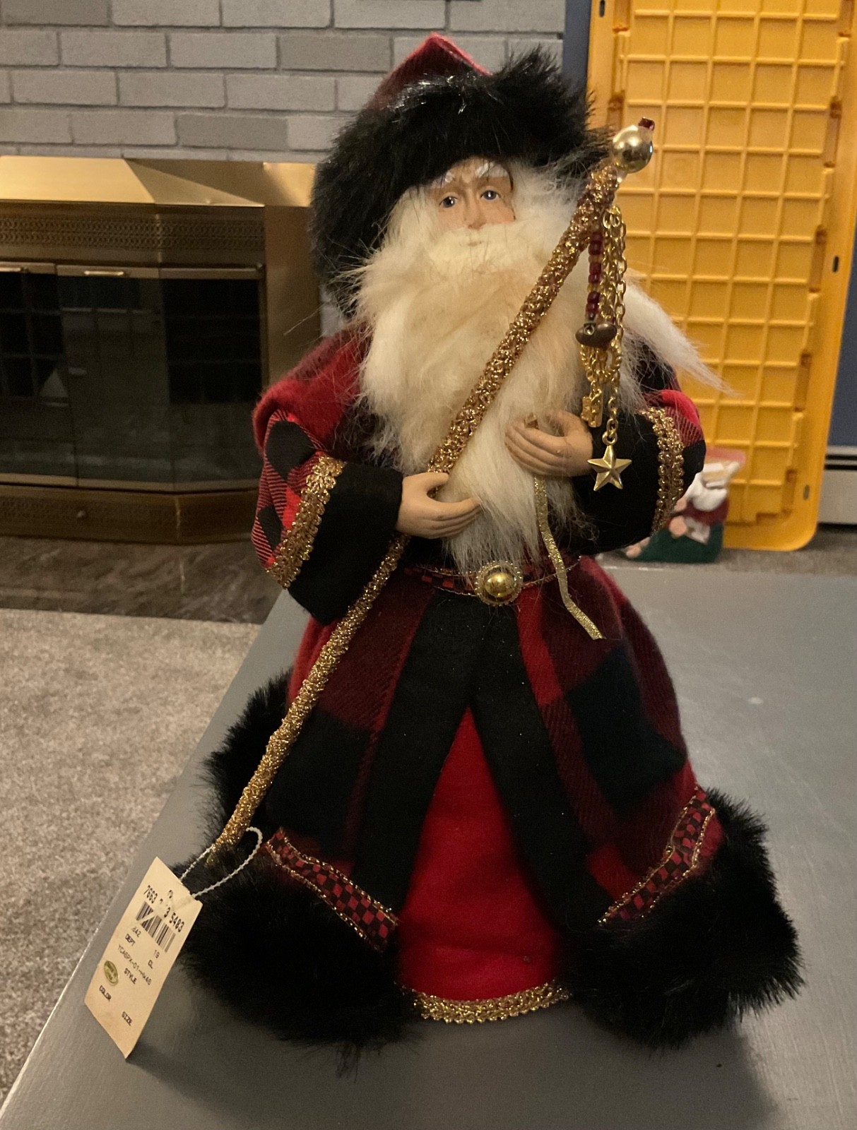 NEW Victorian Father CHRISTMAS Tree Topper 14 Inches Tall