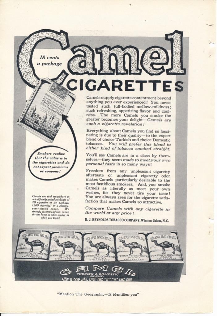 Magazine Ad - 1919 - Camel Cigarettes - (#3)
