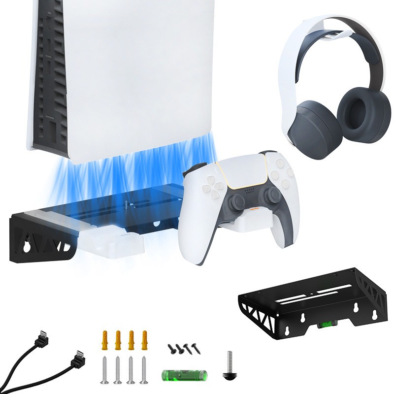 For PS5 Slim Console Host Horizontal Mount / Wall Mount Stand Holder Accessories