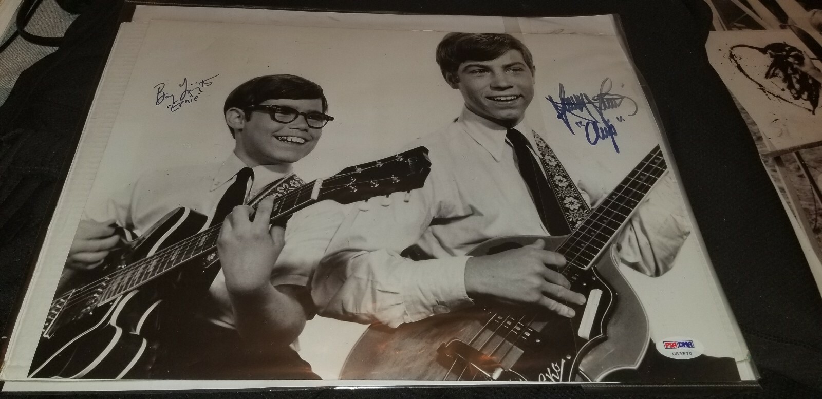 BARRY & STANLEY LIVINGSTON MY 3 SONS GENUINE SIGNED AUTOGRAPHED 1X14 PHOTOGRAPH