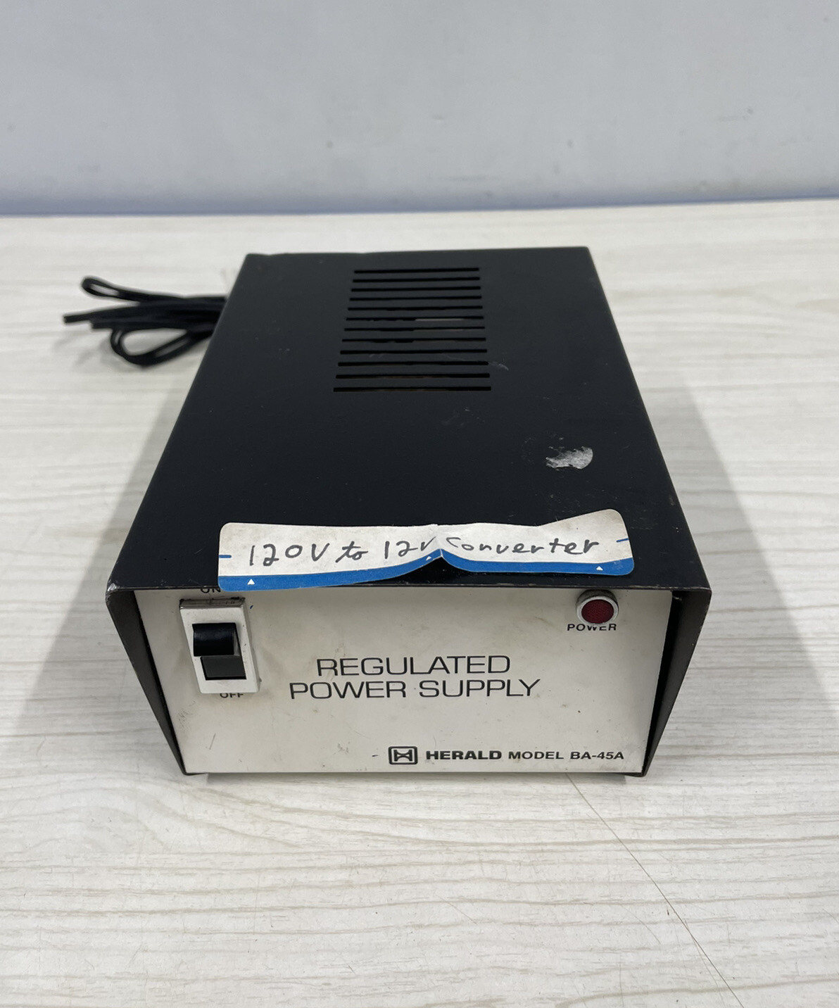 Herald BA-45A Regulated Power Supply Output 13.8V 4.0A -Made in the USA!!!
