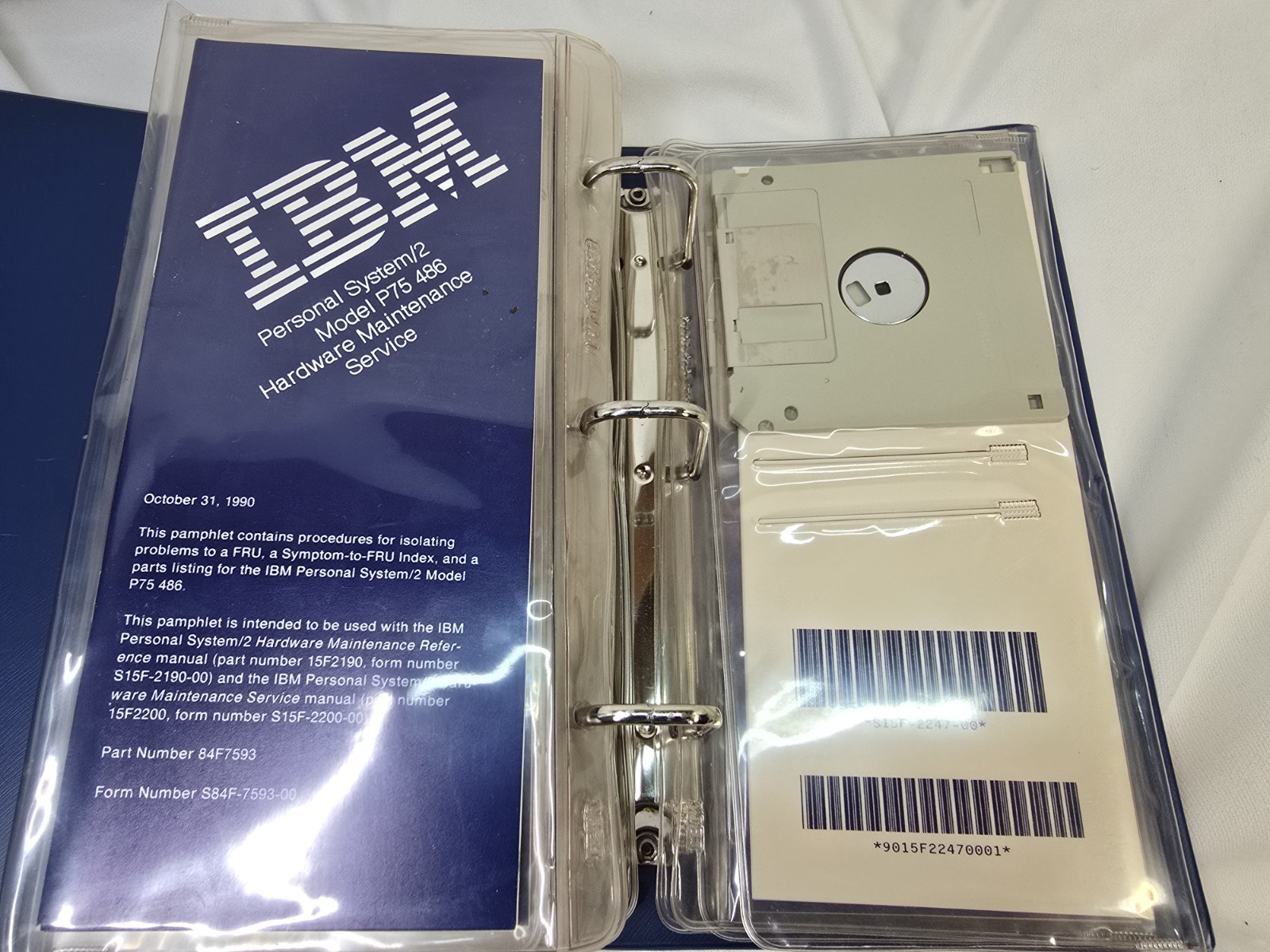 Vintage IBM PS/2 Hardware Maintenance Service Technical Reference Kit 12 Disks