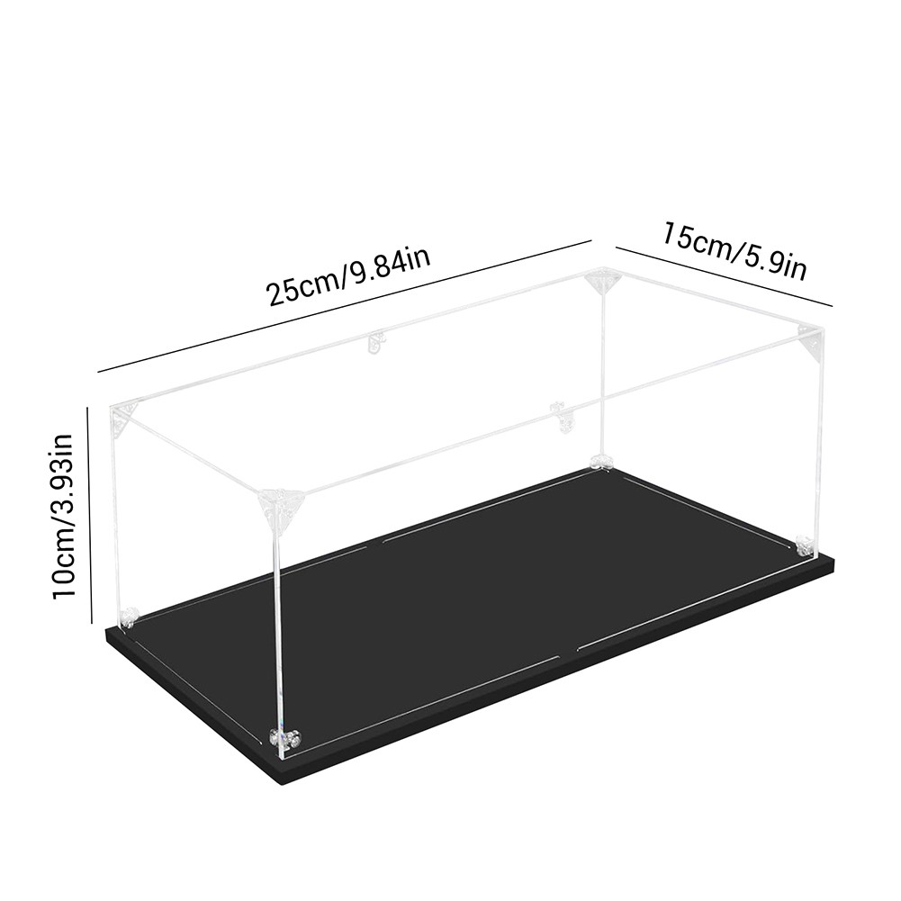 Acrylic Display Case Clear Plastic Box Dustproof For 1:24 Collectibles Car Model