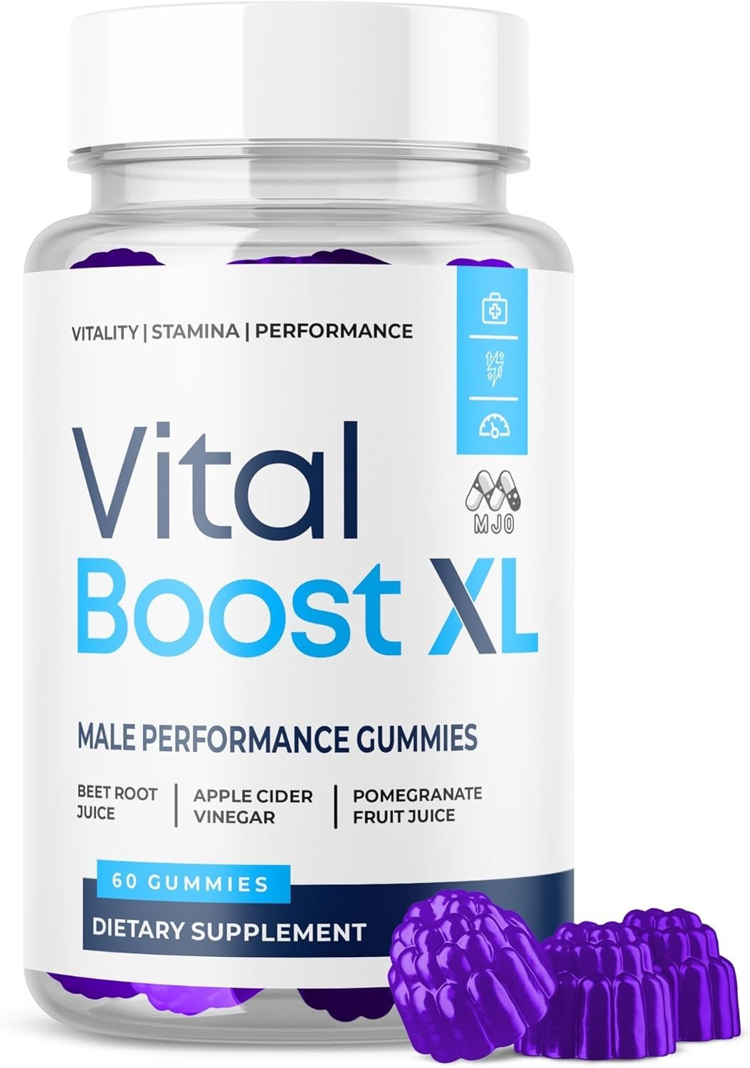 Vital Boost XL Mens Health Support Dietary Supplement 60 gummies