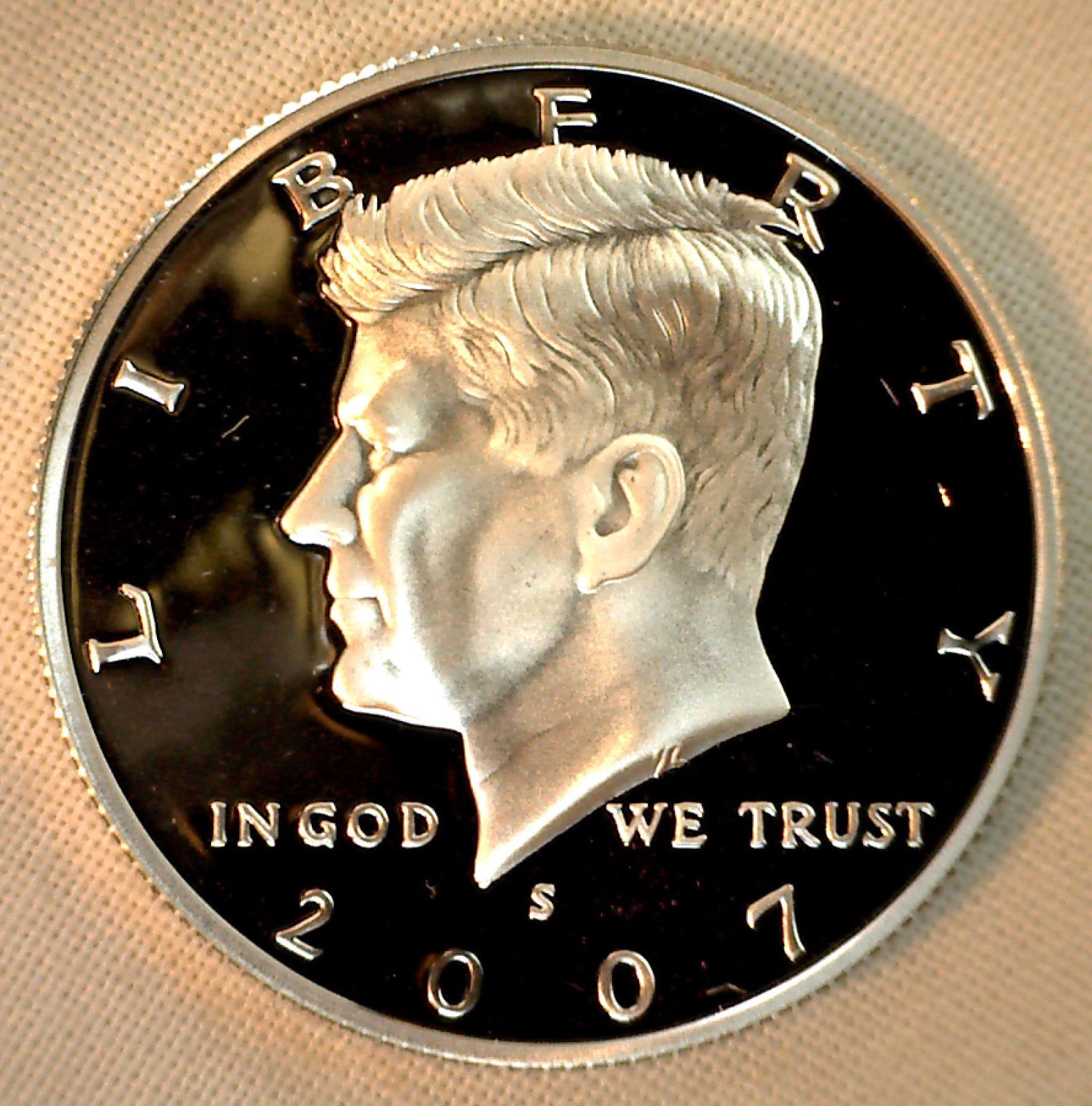 2007 S Proof SILVER Kennedy Half Dollar Coin 50 Cent JFK from US Mint Proof Set