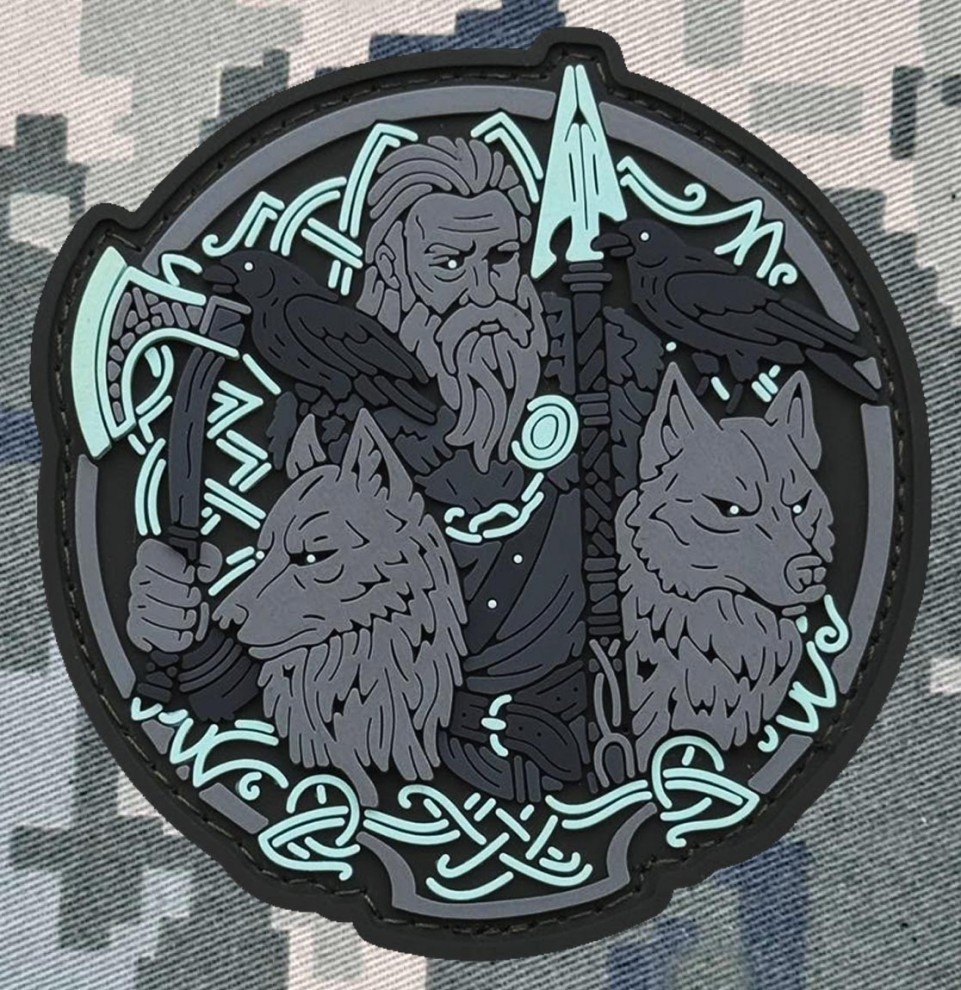 PVC patch ODIN wolves and crows