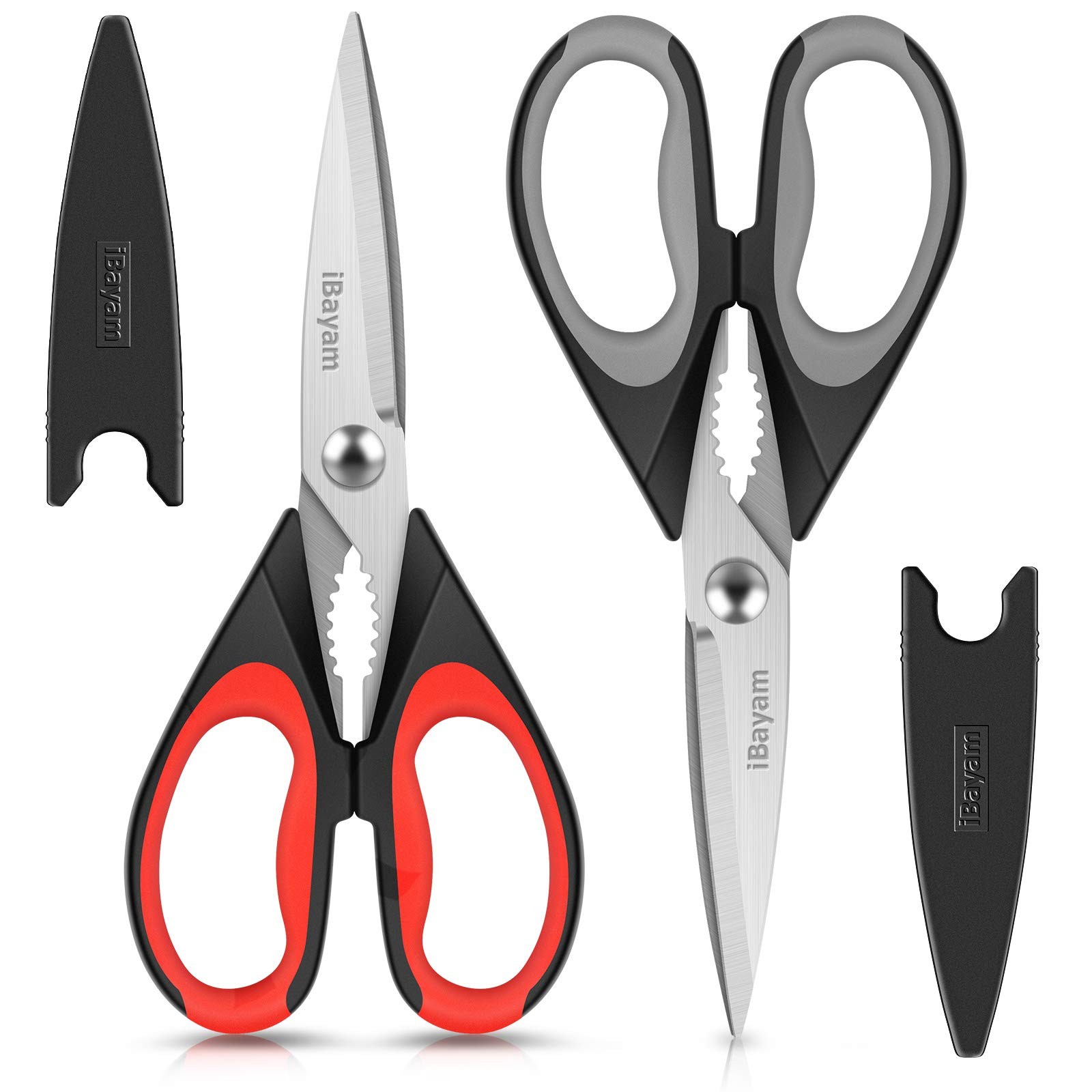 iBayam Kitchen Scissors All Purpose Heavy Duty, Kitchen Utensils Set, Stainless