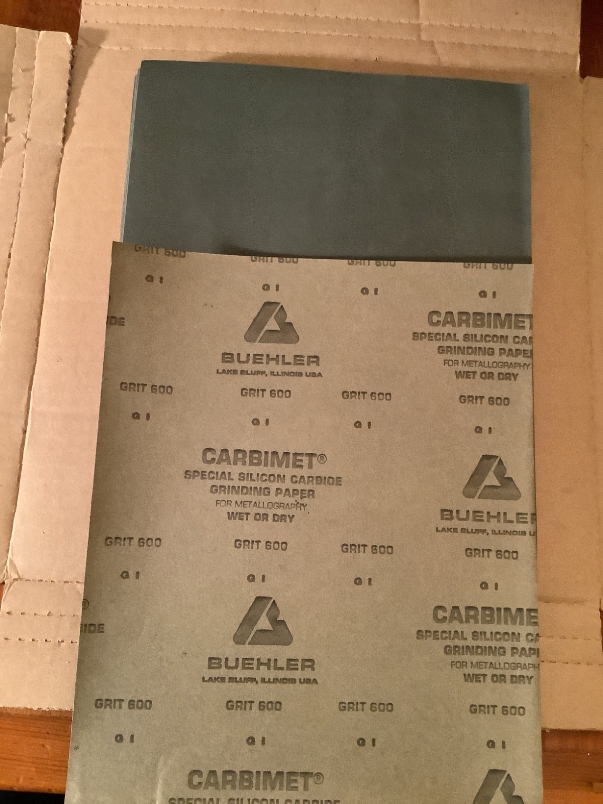 Silicon Carbide Grinding Paper 600 Grit (50 sheets)