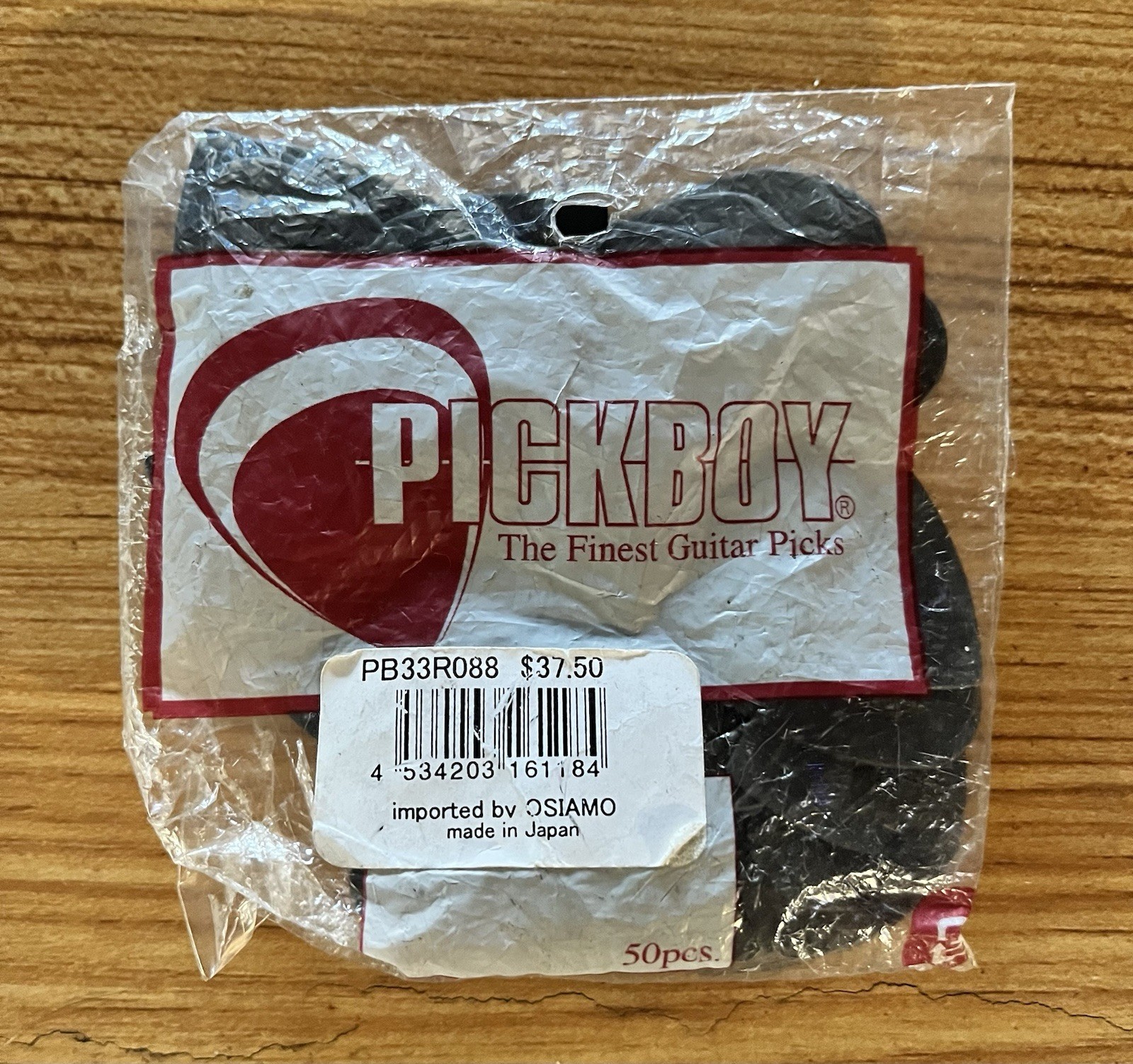 Pickboy PB33R088 carbon fiber .88 Reefer guitar picks - Pak of 50