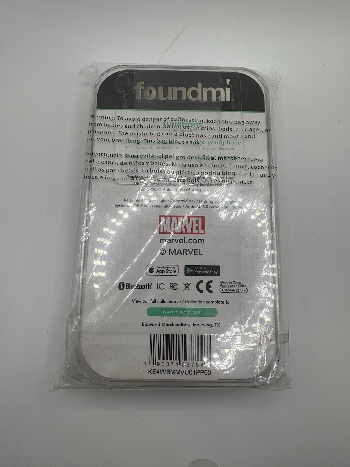 NEW Black Panther Marvel Keychain Foundmi Bluetooth Tracking KEY FINDER