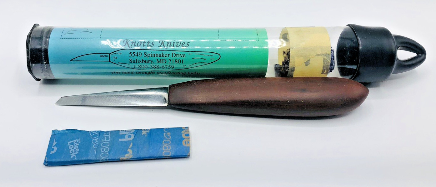 KNOTTS KNIVES WOOD CARVING KNIFE WOODCARVING ORIGINAL rare whittling bird decoy