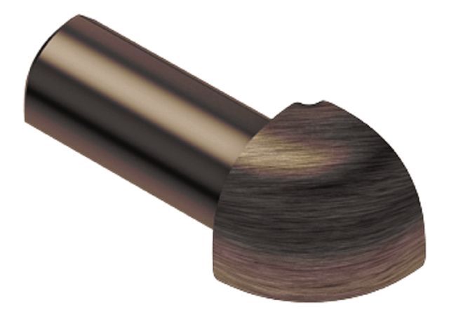 Schluter RONDEC - 1/2" Outside Corner - Brushed Antique Bronze - (EV/RO 125 ABGB