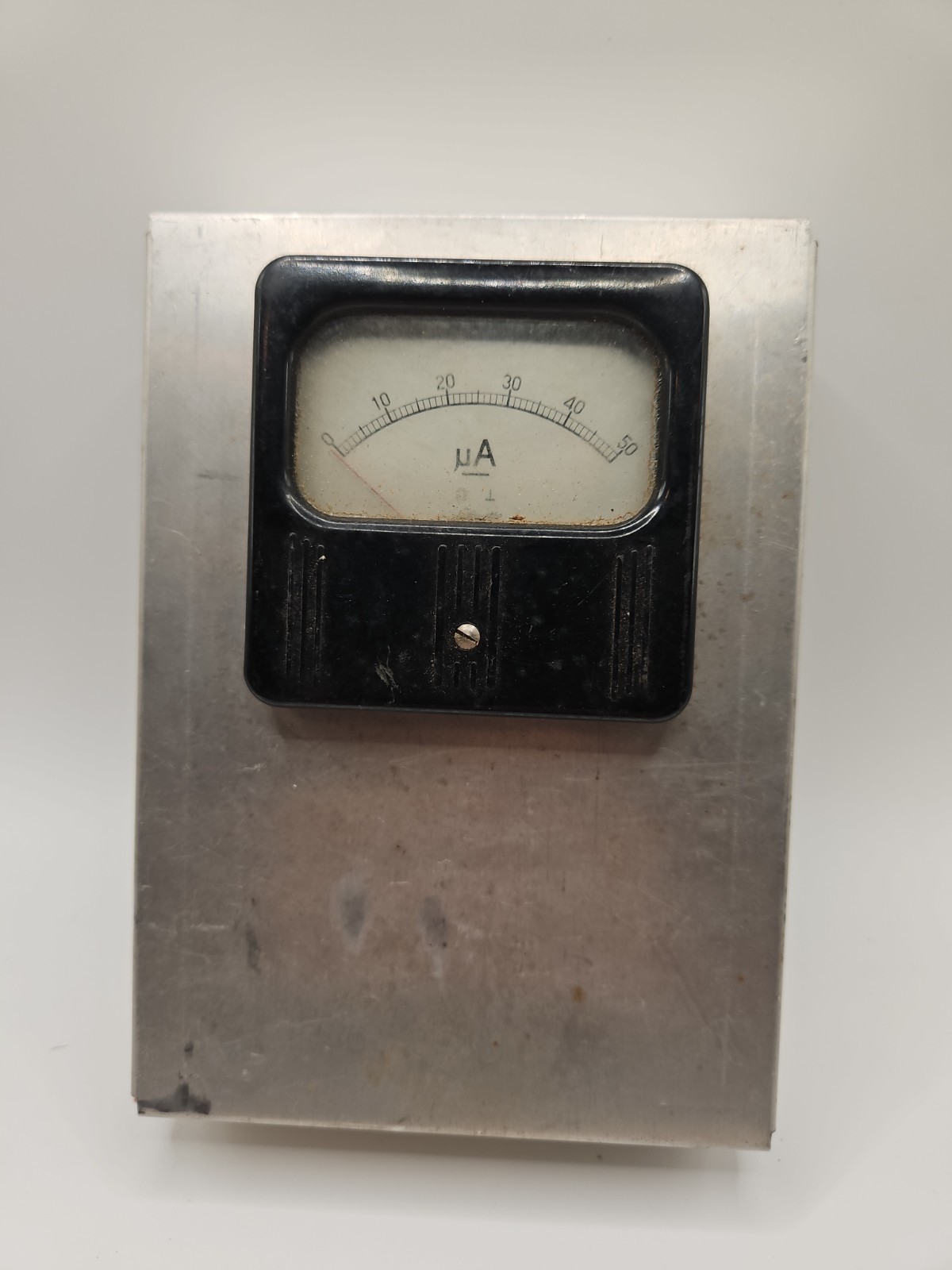 Vintage Lafayette Radio Microammeter 0–50µA Panel Meter Japan