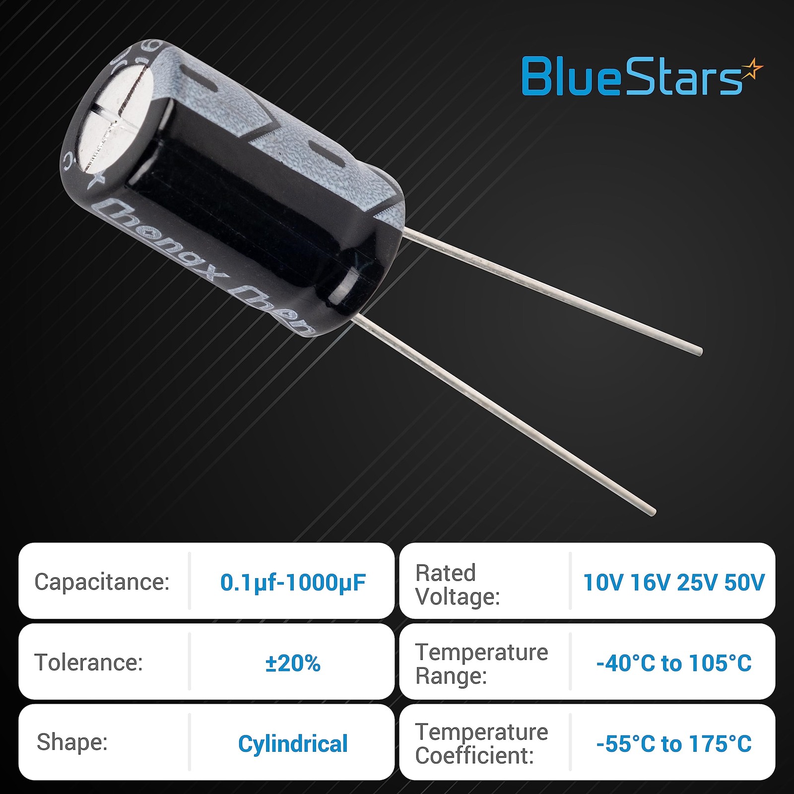 Aluminum Electrolytic Capacitor 0.1uF-1000uF 630 pcs 10V 16V 25V 50V