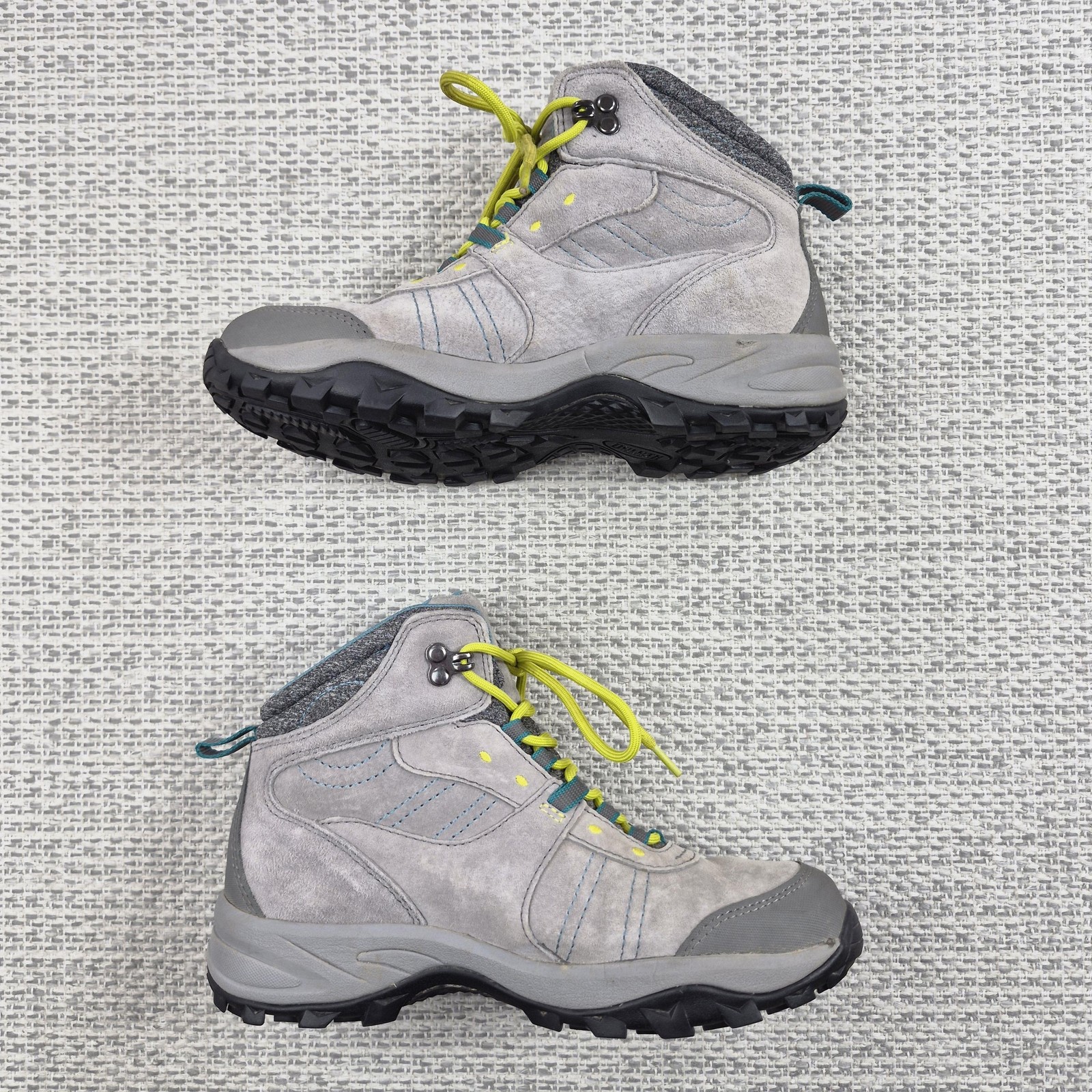 Duluth Trading Boots Womens Size 6.5 Gray Suede Leather Hiking Ankle Outdoor