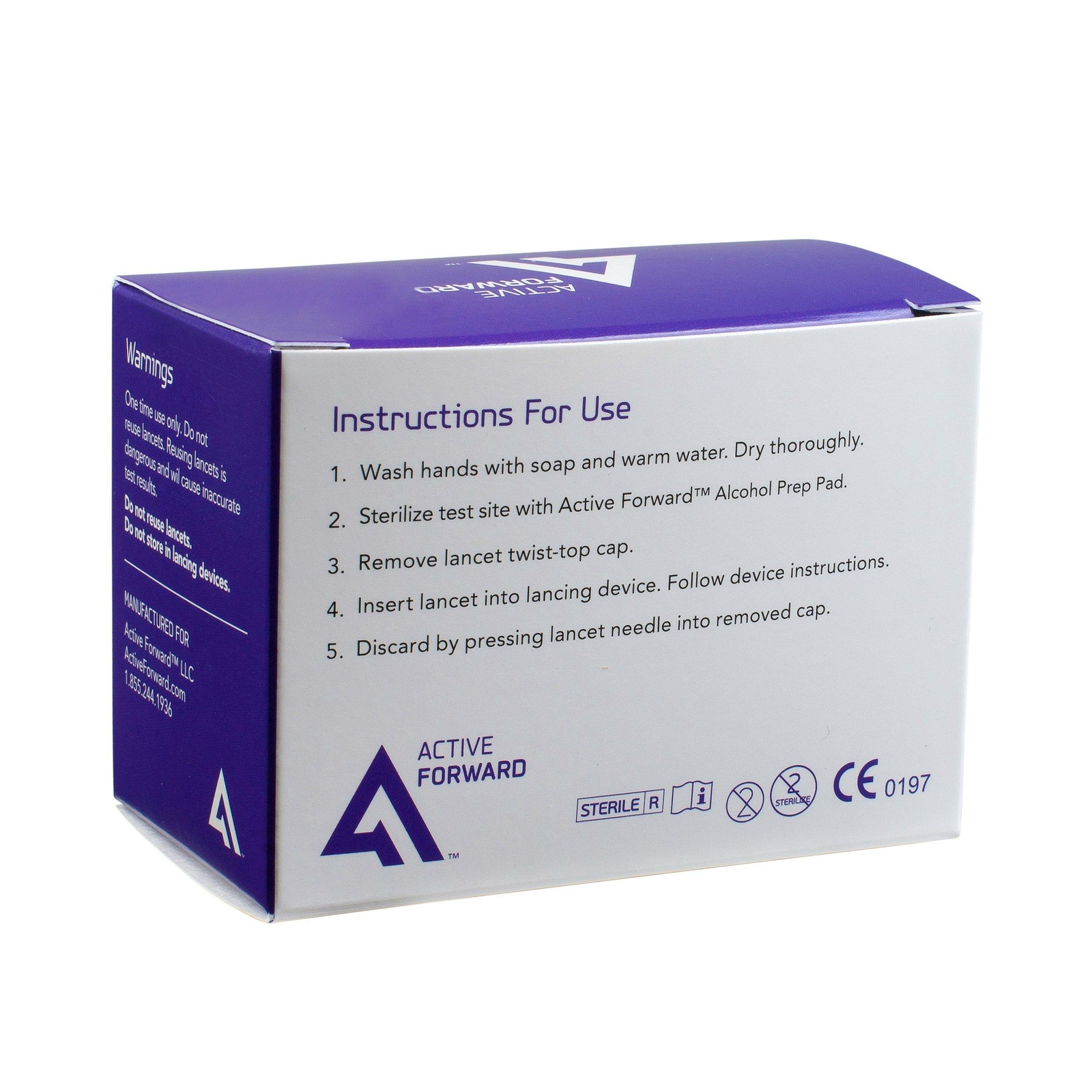 Microlet Lancing Device + 100 Active Forward 30g Lancets