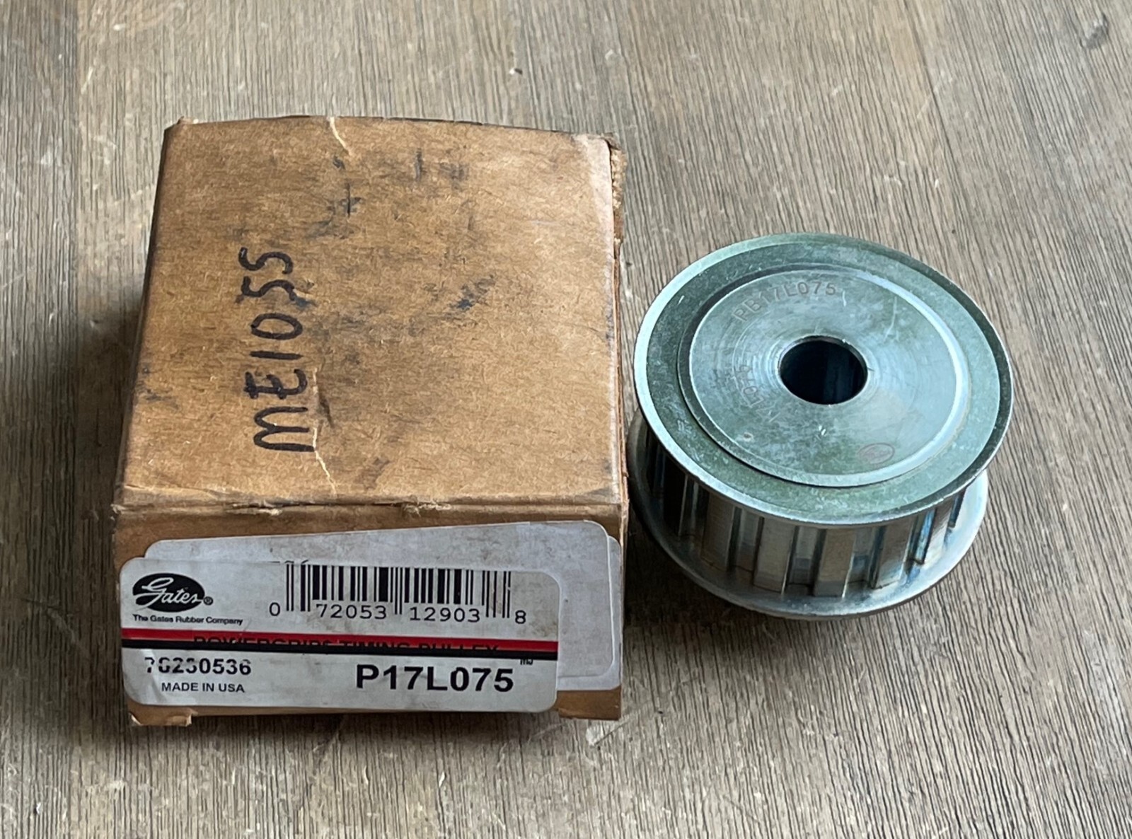 GATES PB17L075 POWERGRIP TIMING BELT PULLEY 1/2" BORE 17L075 78230536 NEW