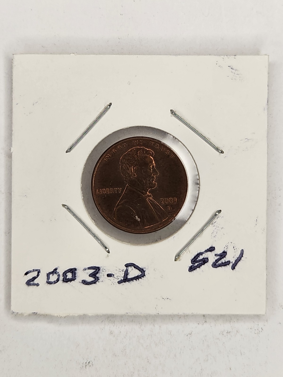 521: 2003-D Lincoln Cent - Errors