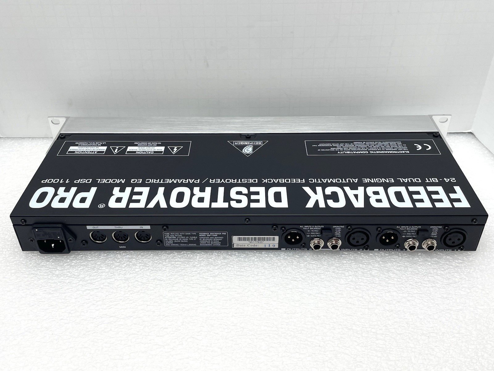 MINT BEHRINGER FEEDBACK DESTROYER PRO PARAMETRIC EQ DSP 1100P