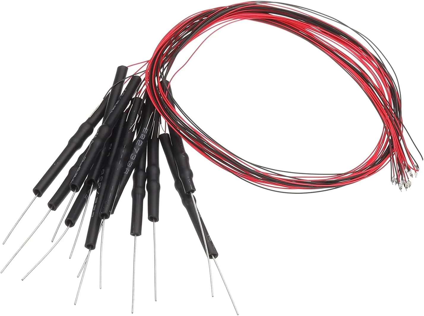 PATIKIL 0402 Pre-Wired Micro LED, 12 Pcs 3-6V Pre-soldered Mini Light Emitting D