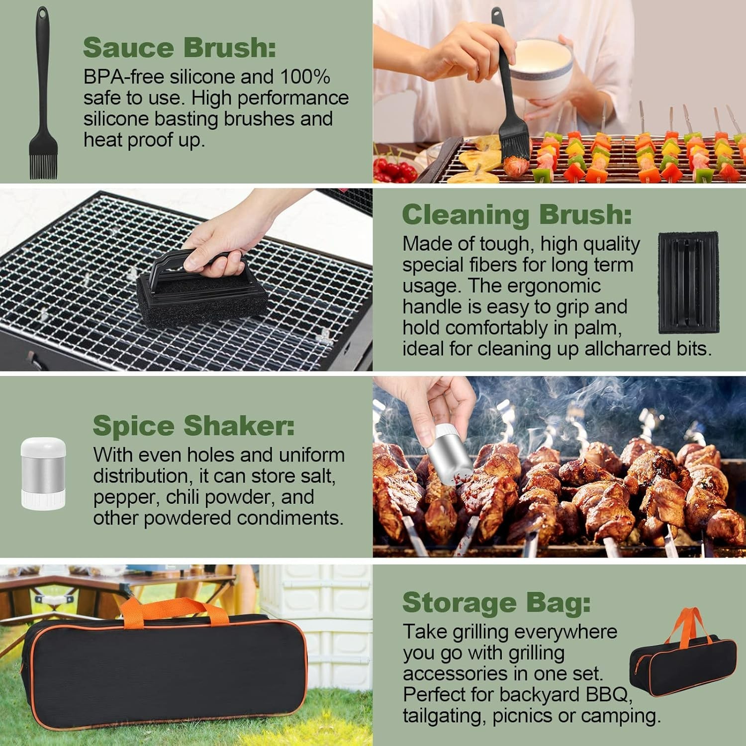 18PCS Griddle Accessories Kit, Flat Top Grill Accessories Set for Blackstone ...