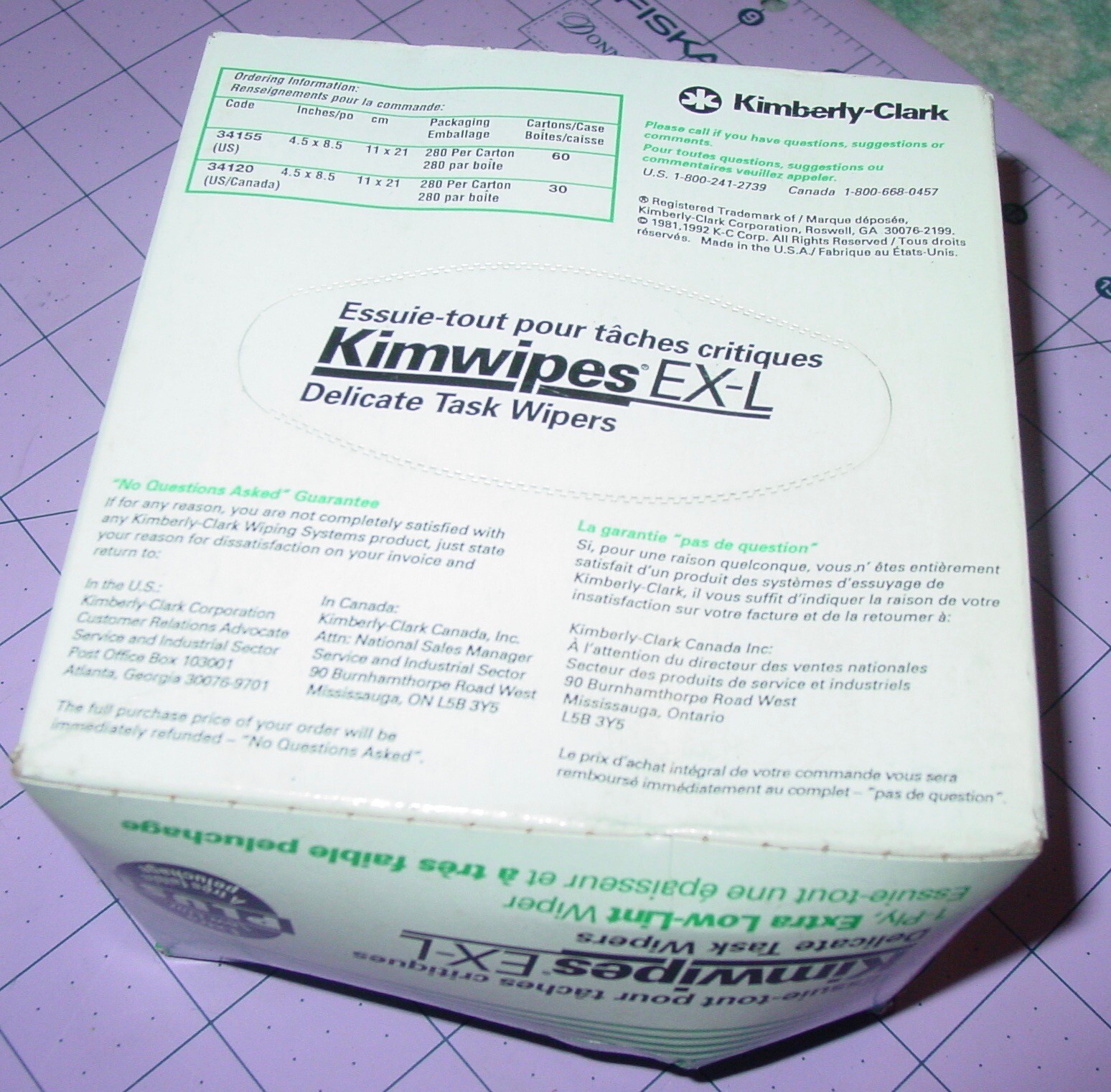 4 Kimwipes EX-L PLUS! 280-Count Boxes Delicate Task Wipes EXTRA Low Lint NOS USA