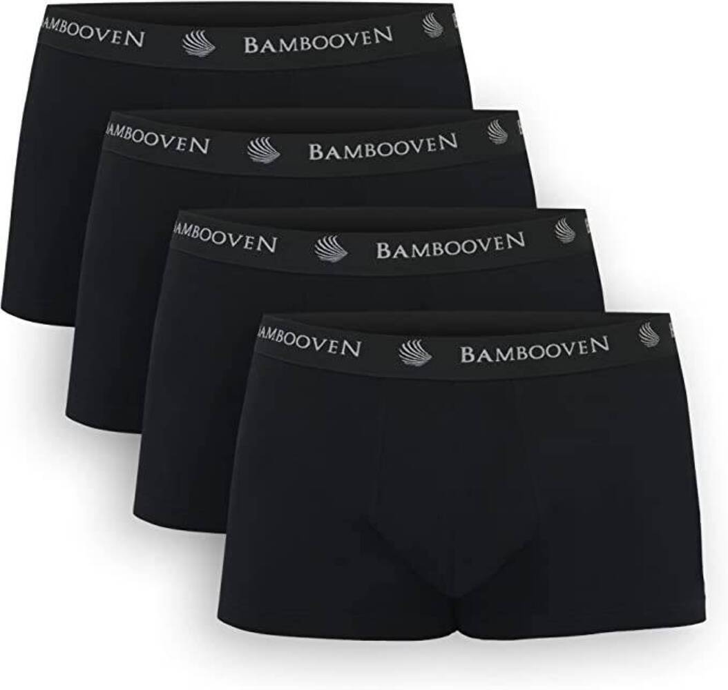 Men’s Bamboo Trunks with Pouch – Sweat-Wicking (4 Pack)
