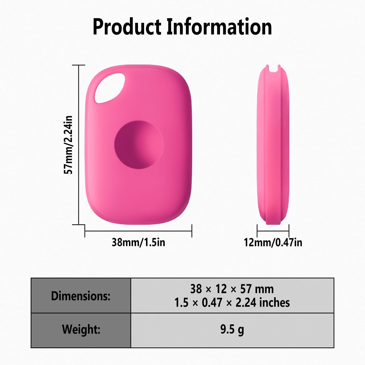 Geiomoo Silicone Case for Tile Pro (2024) Tracker, Luminous Green+Pink+Blue