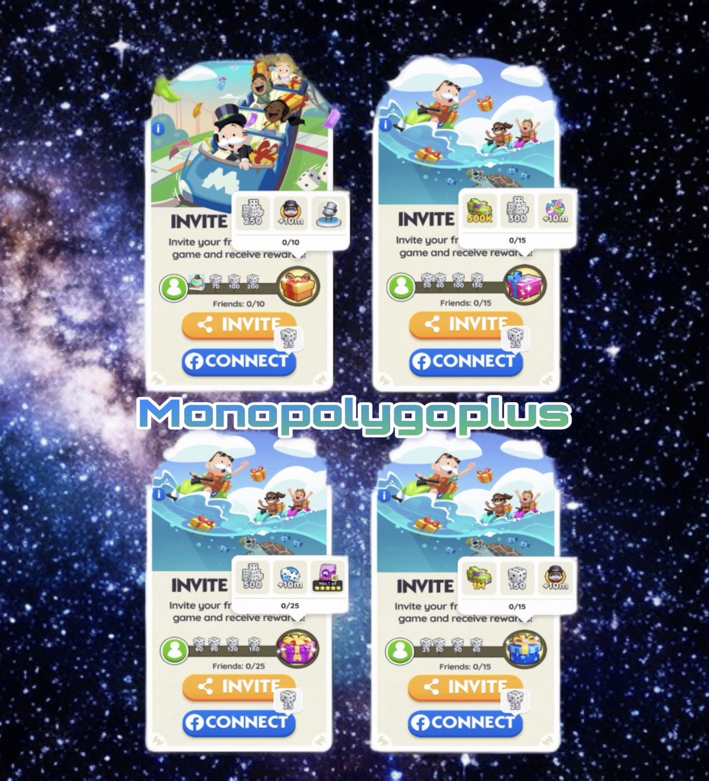🚀3 MIN SHIP 🚀⚡️Mono_poly_Go Friend Invite Bar Boost ✅ 2510 Dice Boost 🎲