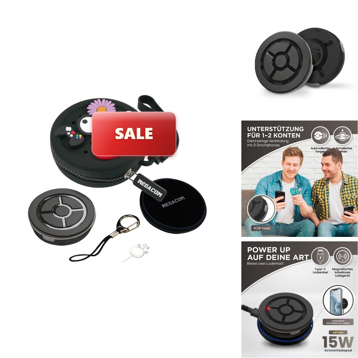 Megacom DuoMon3 PRO 1P/2P Pocket Go Auto Catcher, Auto-Reconnect w/Pad