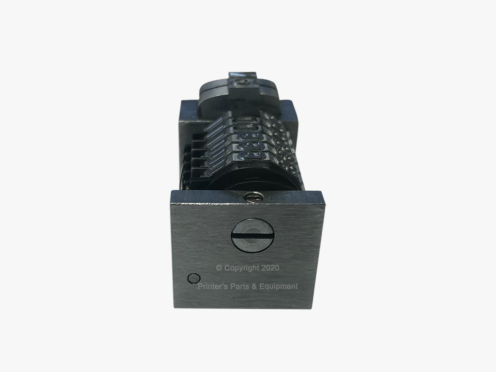 Numbering Machine 5/32" 6 Digits Backward Gothic (Steel) 3 Drop Zeros SKIP3