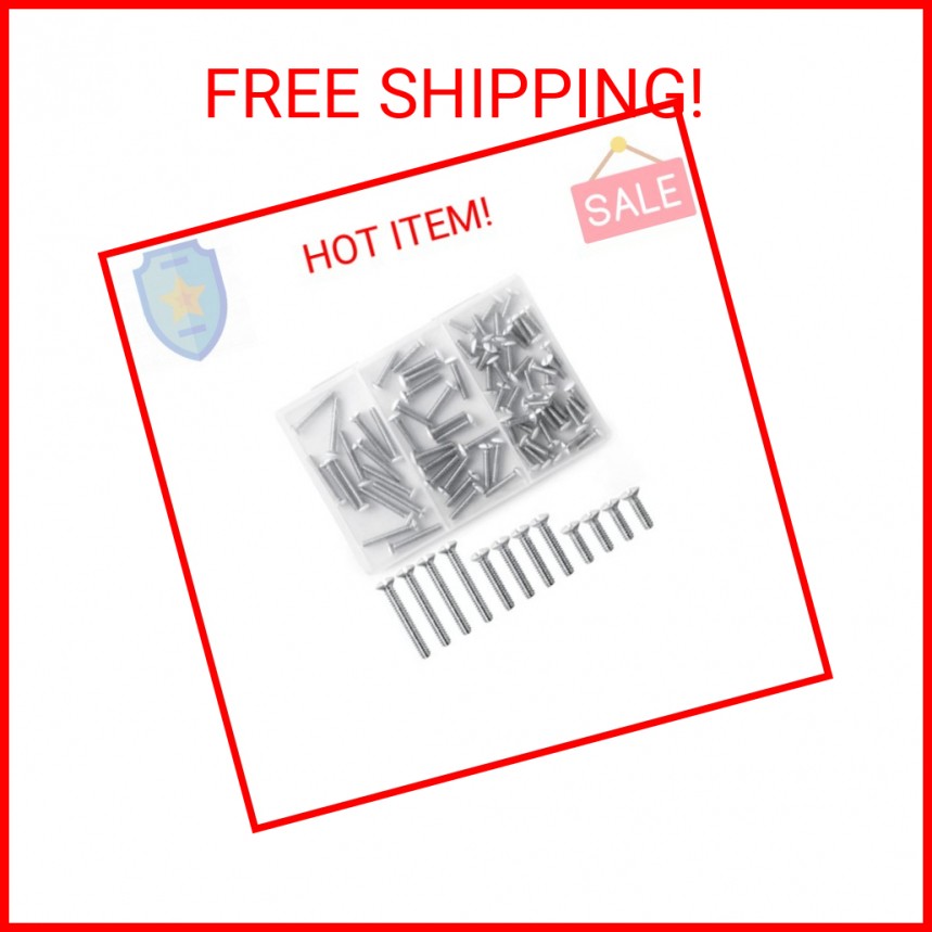 Bates- Wall Plate Screws, 75 Pack Assorted Size, Outlet Screws, Wall Plate Screw