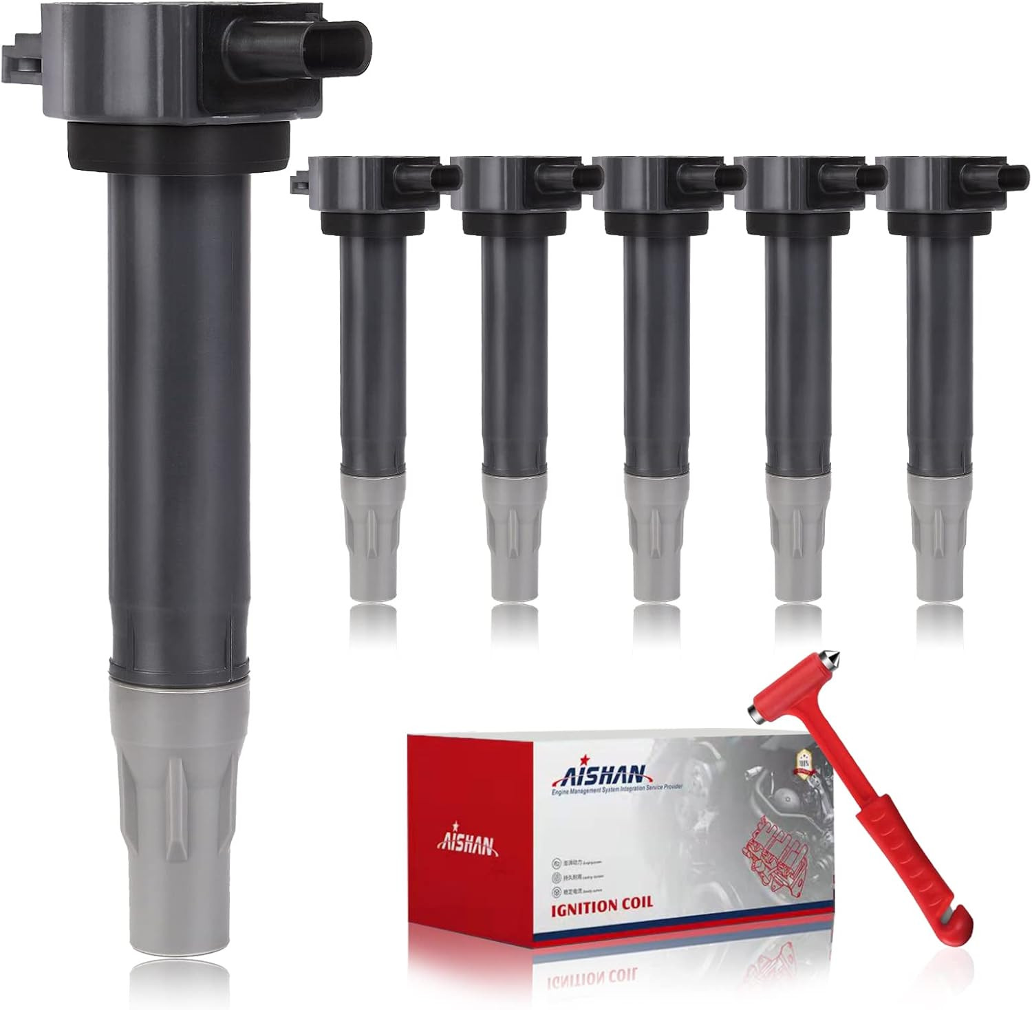 Set of 6 Ignition Coil Pack Compatible with Chrysler 300 Town & Country for Dodg