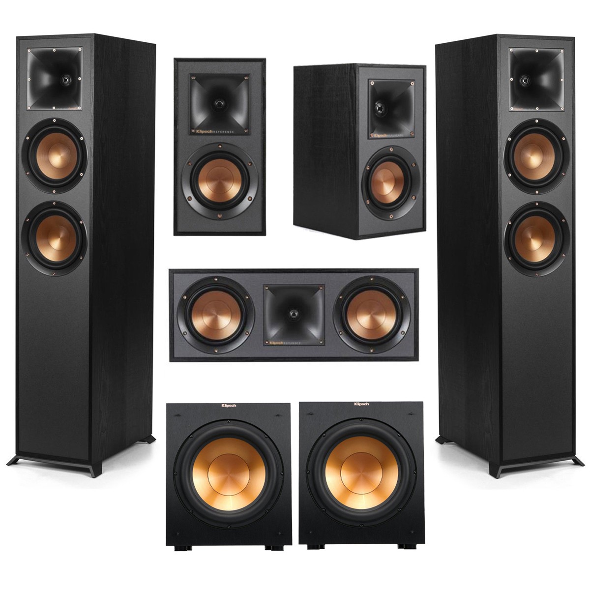 Klipsch Reference 5.2 Home Theater Pack, Black #1065834 K3