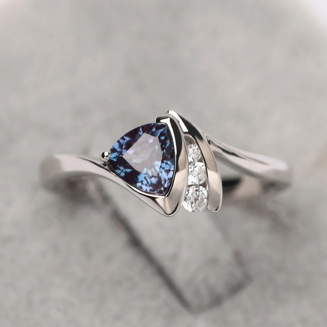 Elegant 925 Silver Filled Cubic Zircon Ring Women Jewelry Wedding Gift Sz 6-10