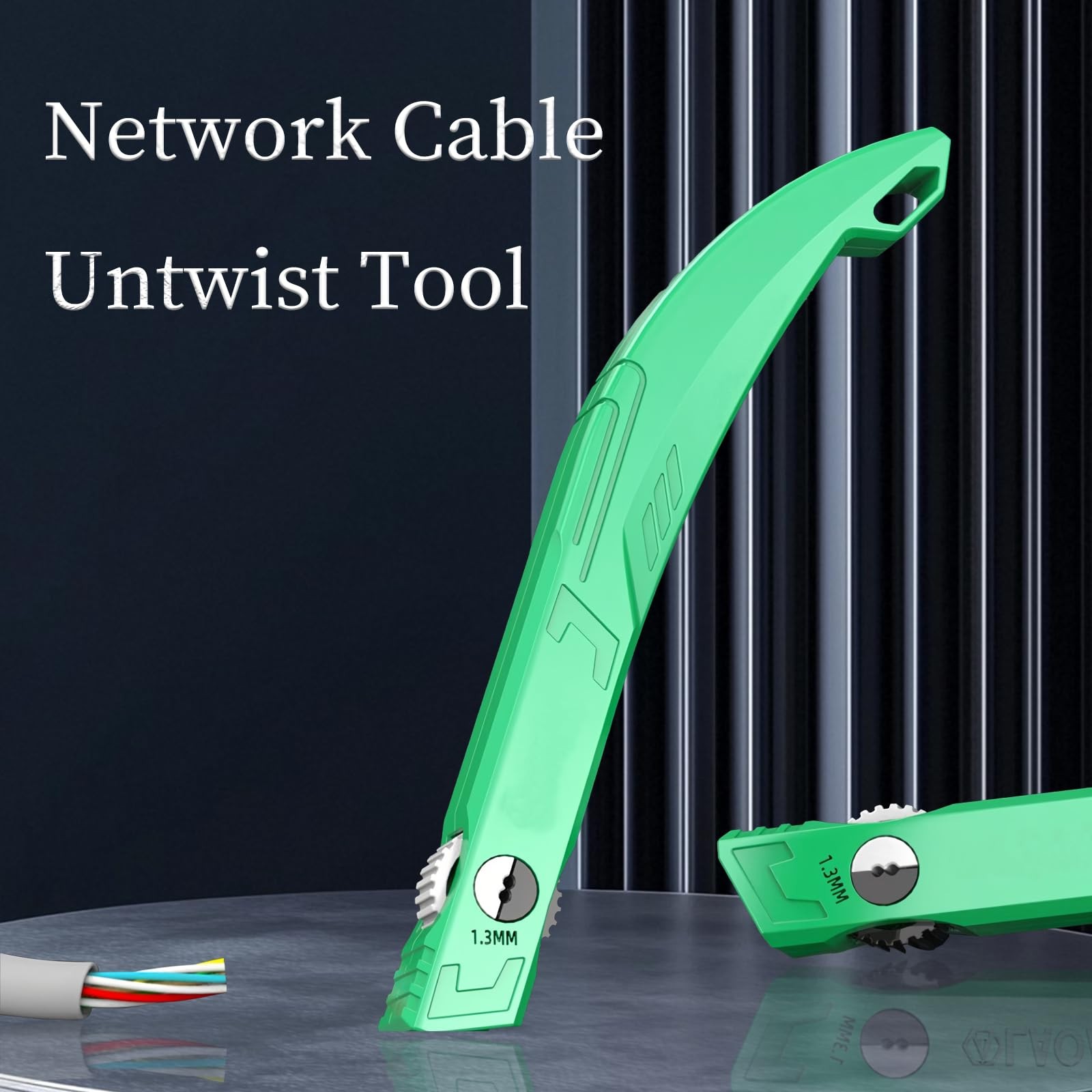 Wire Straightener & Untwist Tool for 1.3mm Crystal Network Cables – Efficient...