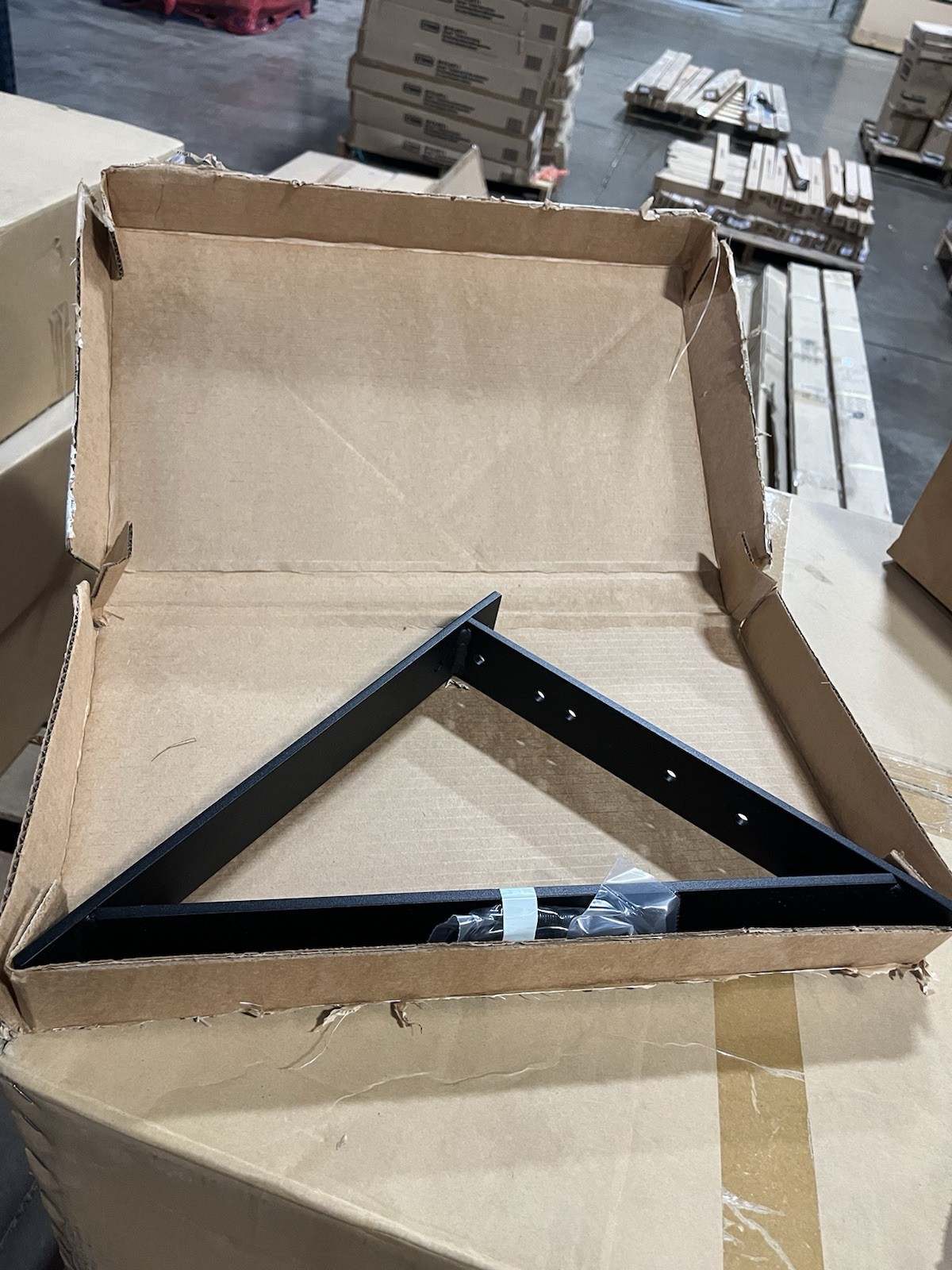 CPI 11312-712 Black Aluminum Triangular Support Bracket 12"