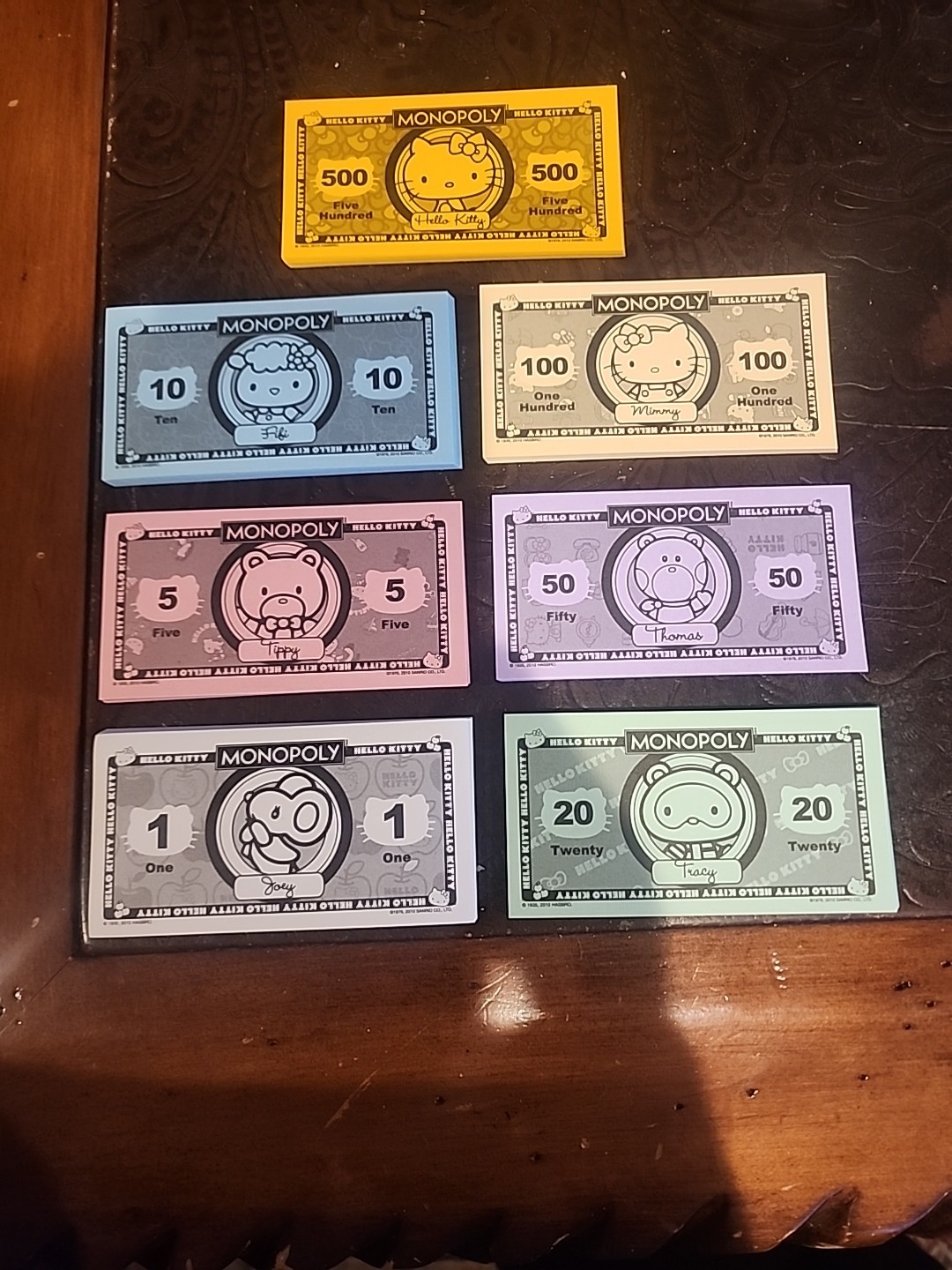 Monopoly Hello Kitty EDITION 2010 Replacement Money SEALED