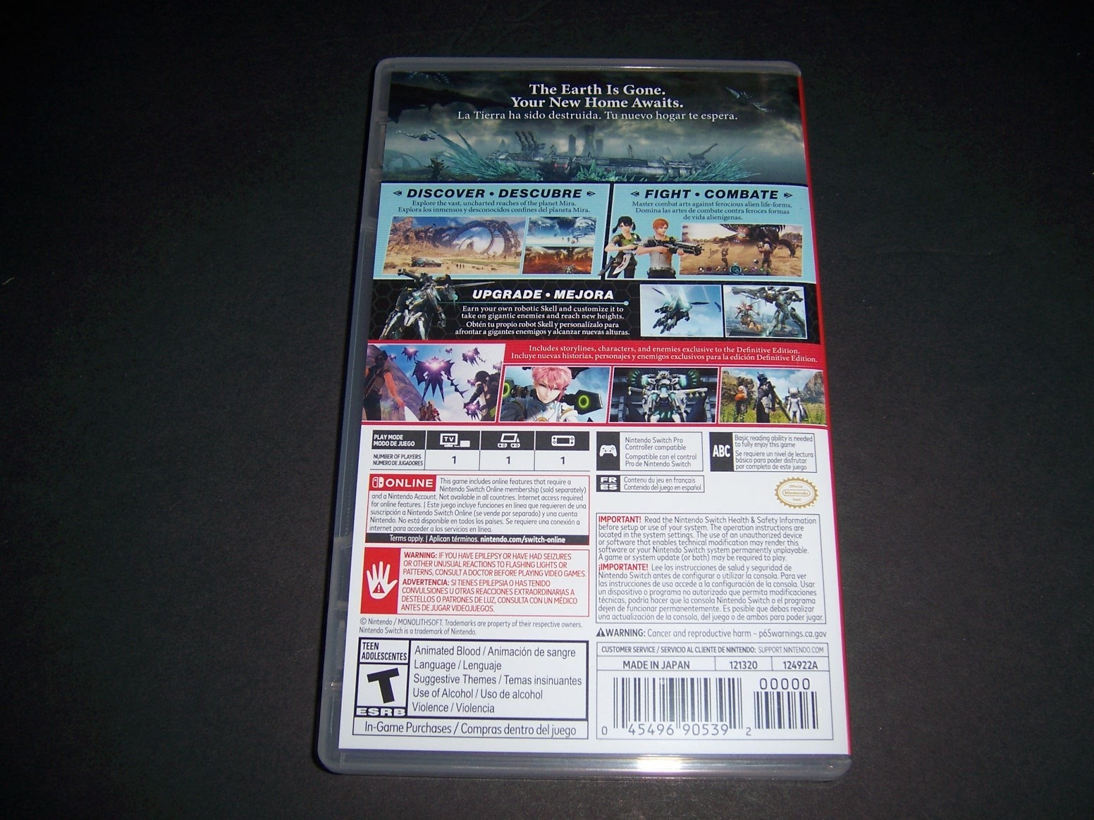 Authentic Replacement Box *Case Only* Xenoblade Chronicles X Definitive Edition