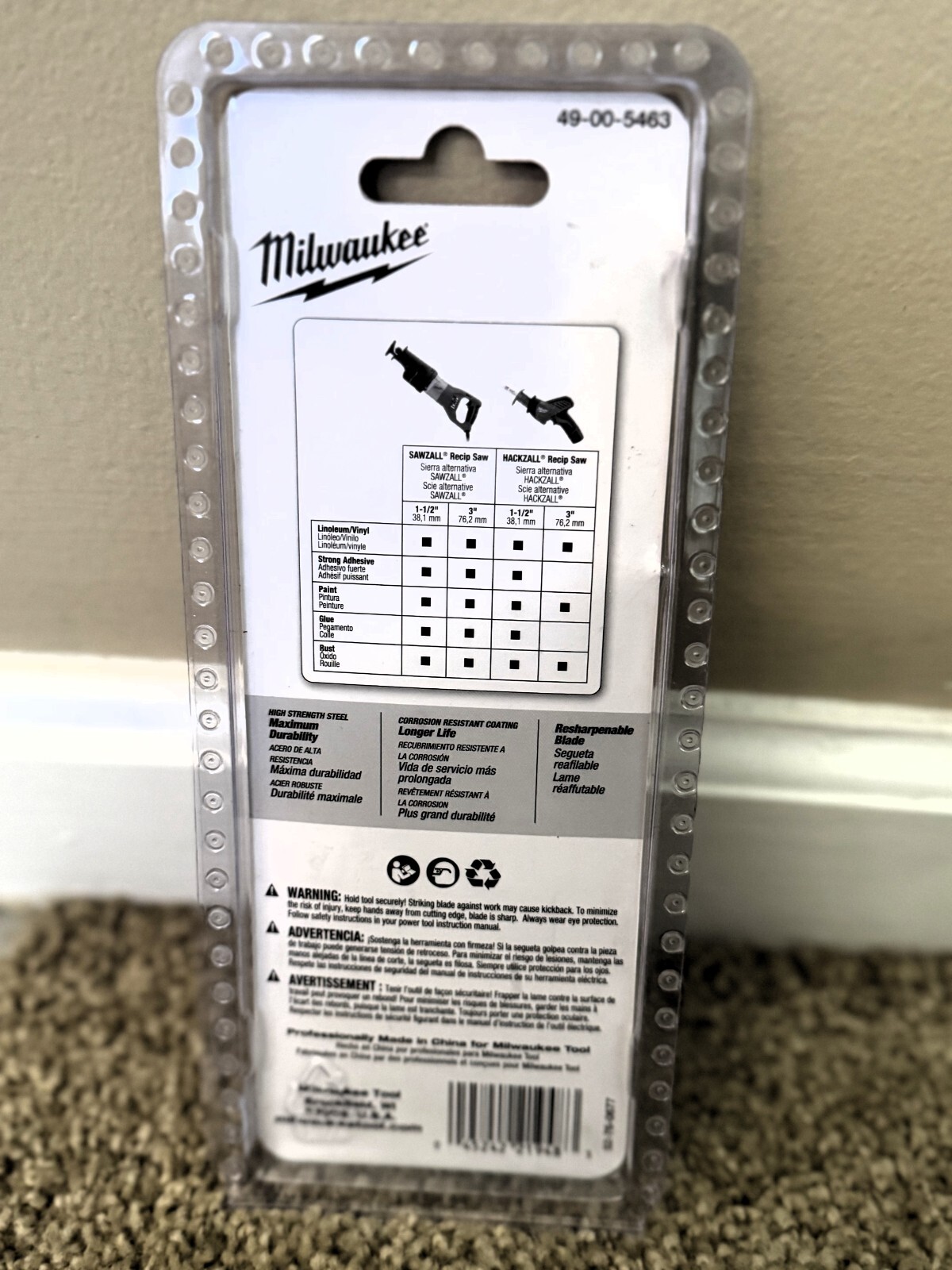 Milwaukee 49-00-5463 1-1/2" Scraper Blade