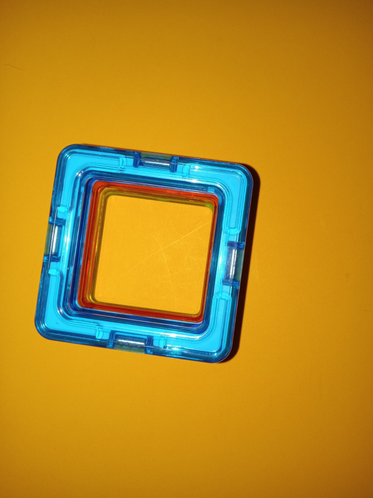 Magformers Lot Multi-Colored Magnetic Tiles 6 Squares