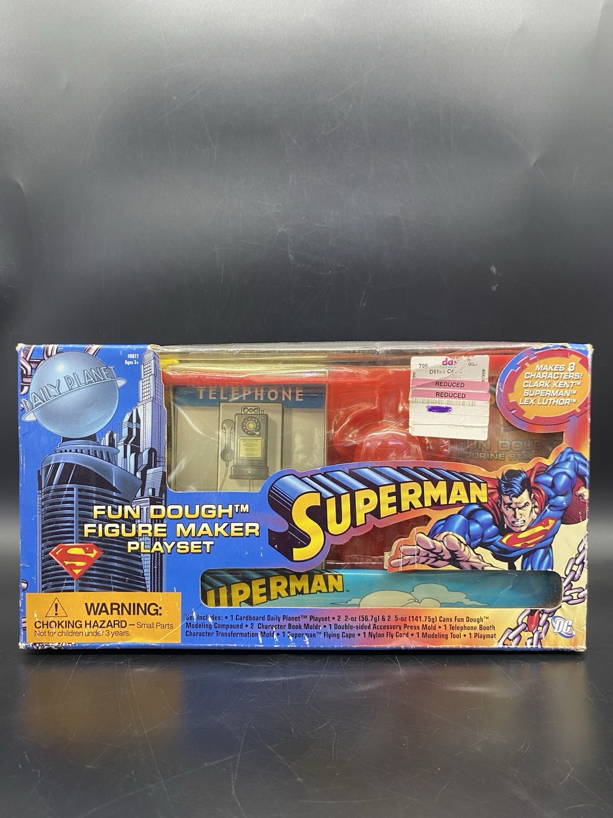2006 Superman Fun Dough Play Doh  Figure Maker Playset Clark Kent