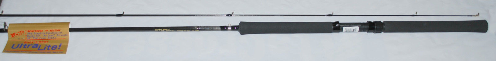 SPARE TIP SECTION FOR BnM BUCK'S BEST ULTRALITE CRAPPIE POLE ,ROD 10' BBUL10