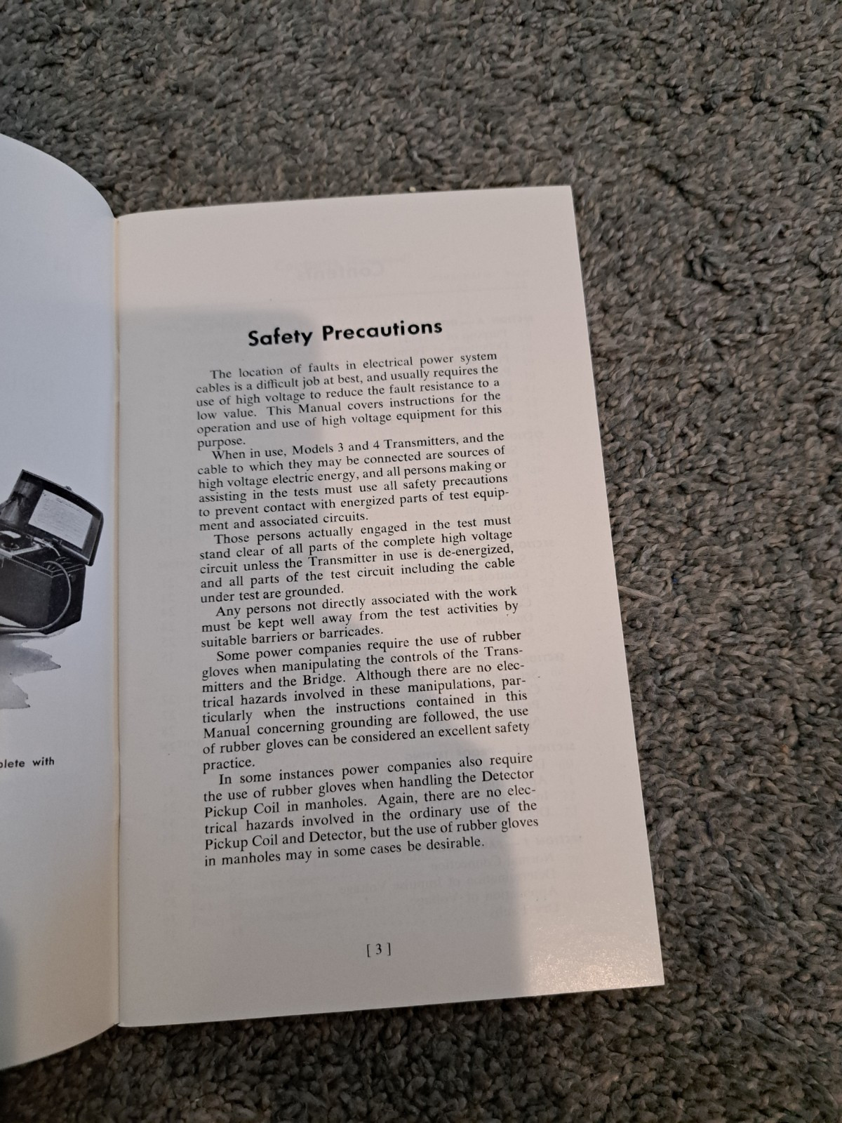 Instruction Manual for Biddle Impulse Cable Fault Locator D-C Proof Testers 1953