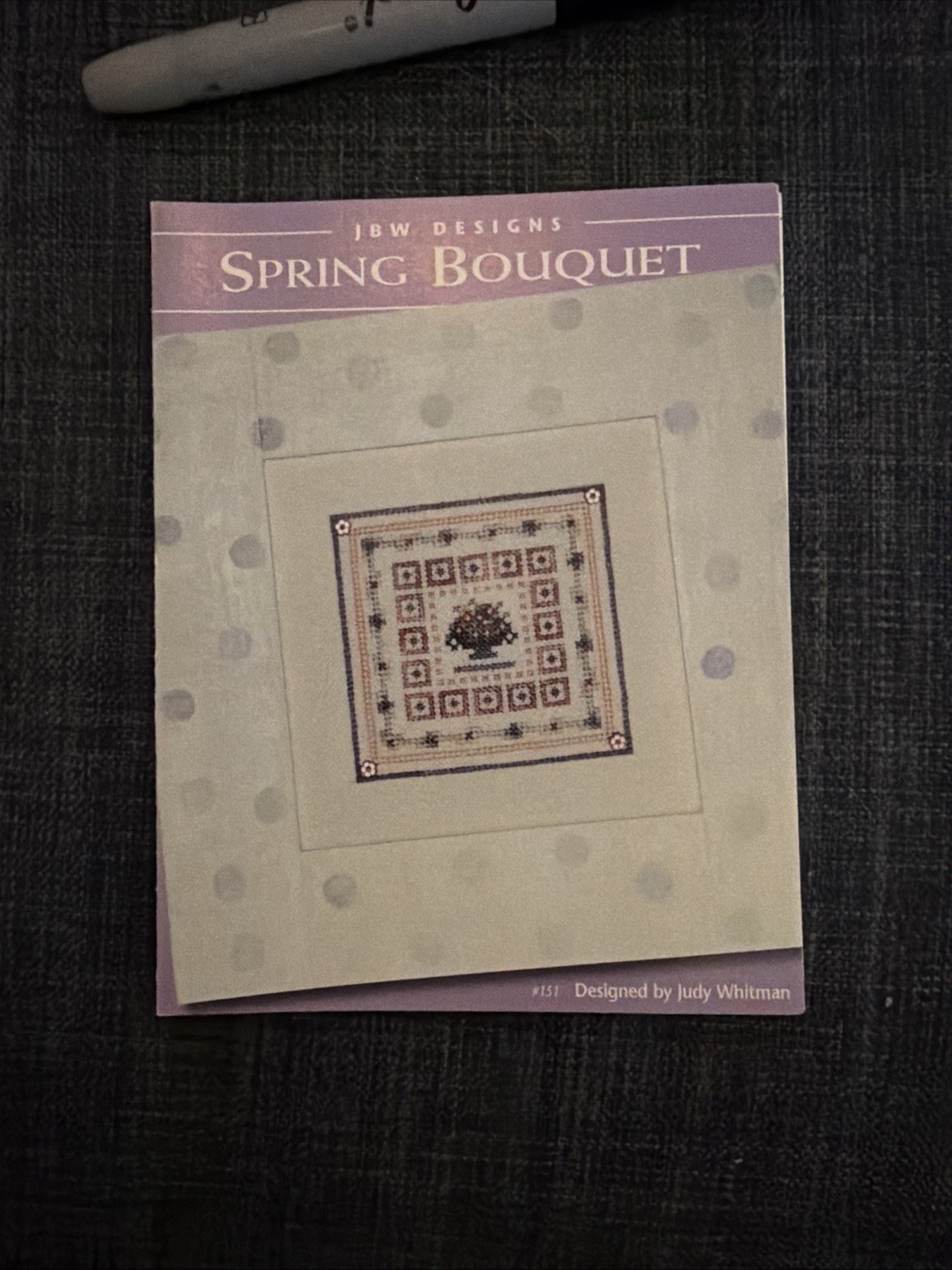 JBW Designs Spring Bouquet #151 Cross Stitch Pattern NEW Unused