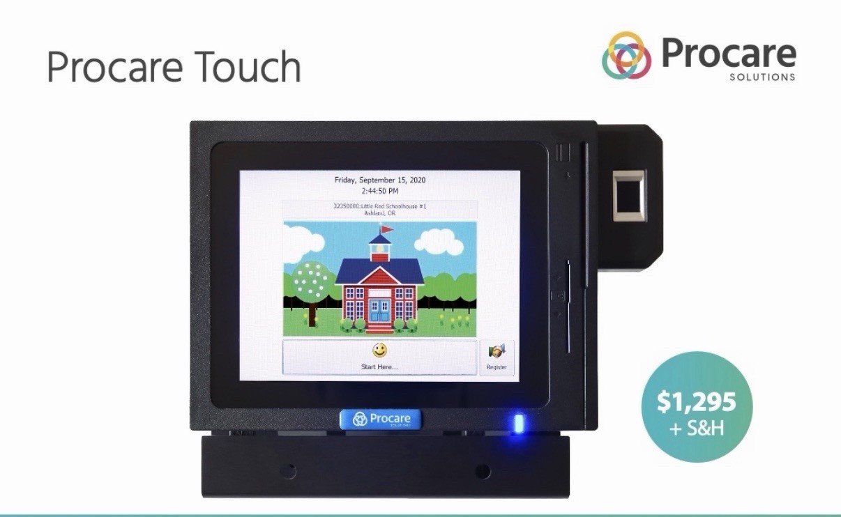 Procare 8” Flat Screen Software Computer / Touchscreen With Mount Brand New