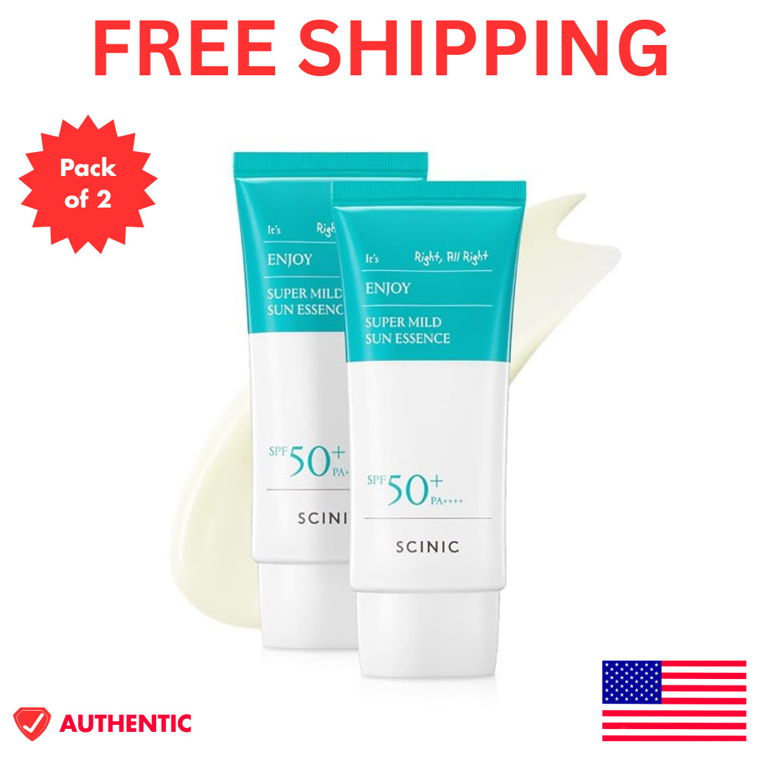 SCINIC Enjoy Super Mild Sun Essence 2 Set SPF50+ PA++++ 1.69 fl oz(50ml)